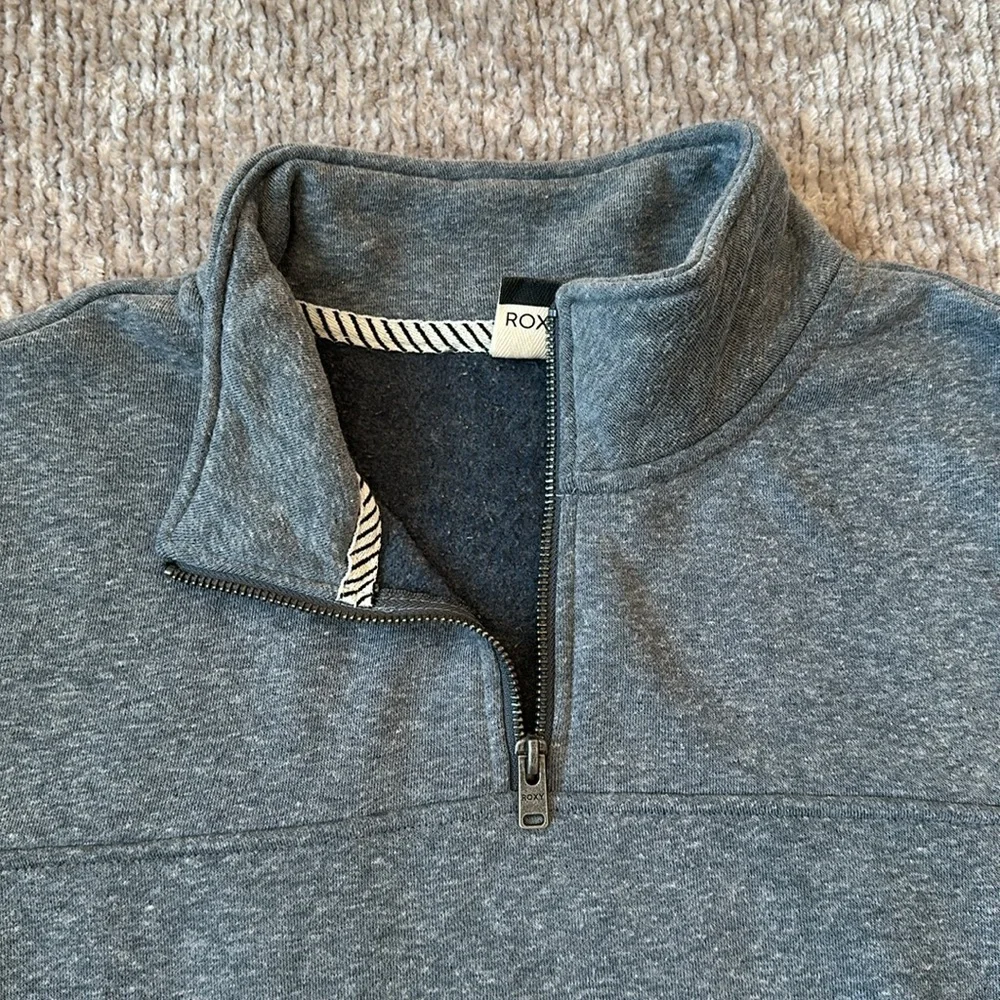 Roxy Fleece 1/4 Zip Pullover Sweatshirt